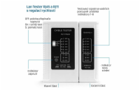 W-Star WS468WH Tester UTP WS468WH, RJ45, RJ11, STP, Cat5e, Cat7, bílý