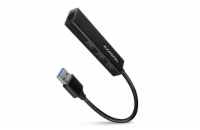 AXAGON HMA-GL3A, USB 3.2 Gen 1 hub, porty 3x USB-A + Gigabit Ethernet, kovový, kabel USB-A 20cm