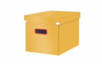 LEITZ Čtvercová krabice  Click&Store COSY, velikost L (A4), teplá žlutá