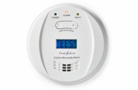 NEDIS detektor oxidu uhelnatého/ EN 50291/ hlasitost 85 dB/ 2x AA/ životnost až 5 let/ bílý