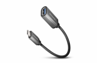 AXAGON RUCM-AFAC, kabelová redukce USB-C (M) <-> USB-A (F), 20cm, USB 3.2 Gen 1, 3A, ALU
