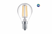 Philips CorePro LEDLuster ND 6.5-60W P45 E14 827 CLEAR GLASS LED žárovka Philips FILAMENT Classic E14 6,5W 2700K 230V P45 CL P347564