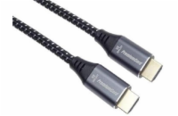 PREMIUMCORD Kabel HDMI 2.1 High Speed + Ethernet kabel 8K@60Hz, zlacené konektory, 1m