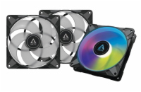 ARCTIC P14 PWM PST A-RGB 0dB Value pack (3 ks), 140x140x27 mm ventilátor, černá, 4-pin