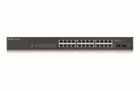 Zyxel GS1900-24 v2 26-port Gigabit Web Smart switch, 24x gigabit RJ45, 2x SFP, fanless