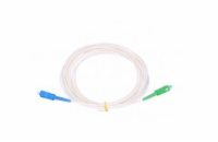 SC/APC - SC/UPC simplex 9/125 SM 1m arm.bílý 3mm B3 LSZH
