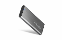 AXAGON EEM2-SG2, USB-C 3.2 Gen 2 - M.2 NVMe & SATA SSD kovový RAW box, bezšroubkový, stříbrný