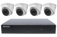 HiWatch DS-J142I/EU/HWK-N4184TH-MH, 1x NVR HWN-2108MH-8P, 4x kamera: HWI-T240H