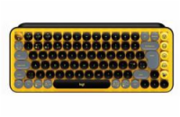Logitech Pop klávesnice, černo-zlatá