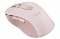 Logitech myš Signature M650 Medium/optická/bezdrátová/400-2000dpi/5 tlačítek/růžová