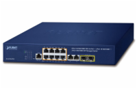 Planet GS-4210-8P2C L2 switch, 10x1Gb, 2x1Gb SFP, 8x PoE 802.3at 120W, QoS