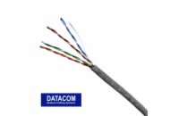 DATACOM UTP drát CAT5E  PVC,Eca 50m šedý