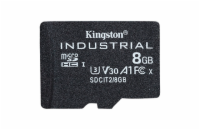 Kingston SDHC UHS-I U3 8 GB SDCIT2/8GBSP Kingston MicroSDHC karta 8GB Industrial C10 A1 pSLC Card Single Pack