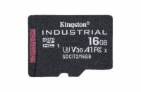 Kingston MicroSDHC karta 16GB Industrial C10 A1 pSLC Card Single Pack