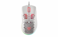 Genesis herní optická myš KRYPTON 555/Herní/Optická/Drátová USB/Bílá