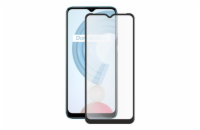 Screenshield REALME C21 (full COVER black) Tempered Glass Protection