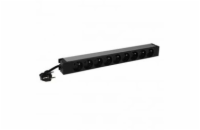 LEGRAND PDU Základní, 1U-19", výstup 9x 230V (CZ/FR), 1-fáze 16A, vstup CZ vidlice - kabel 3m