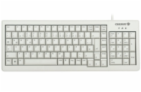 CHERRY klávesnice G84-5200 + kryt 615-5200/drátová/USB/šedá/EU layout/ochrana před rozlitou tekutinou, olejem, naftou