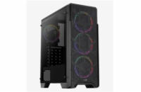 Aerocool Ore Tempered Glass skříň MLG, Mid tower, 2x USB 3.0, 2x audio, bez zdroje