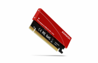 AXAGON PCEM2-S, PCIe x16 - M.2 NVMe M-key slot adaptér, kovový kryt pro pasivní chlazení