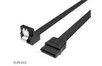 AKASA SATA3 pravoúhlý, 100 cm - AK-CBSA09-10BK AKASA kabel SATA3, pravoúhlý, 100 cm