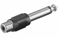 PremiumCord adaptér 6,3mm Mono plug - 1xCINCH (M/F)