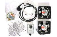 XtendLan Ventilace pro nástěnné rozvaděče, termostat, 2 ventilátory,napáj.kabel, spoj. materiál
