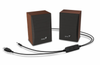 GENIUS repro SP-HF380BT/ 2.0/ Bluetooth/ 3W/ dřevěné/ barva dřevo