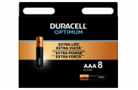 Duracell Optimum alkalická baterie mikrotužková AAA, 8 ks