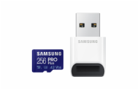 Samsung Micro SDXC karta 256GB PRO Plus + USB adaptér