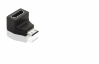 PremiumCord Adapter Mini HDMI C Male na HDMI Female zahnutý do pravého úhlu 90°