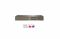 Tenda TEG5310P-8-150W - L3 managed Gigabit PoE AT Switch, 8x PoE AF/AT 10/100/1000Mbps, 1xSFP 1Gbps