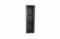 XtendLan 42U/800x800 stojanový, černý, skleněné dveře, perforovaná záda