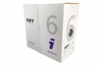 iGET Síťový kabel CAT6 UTP PVC Eca 305m/box