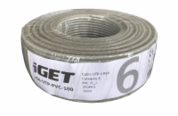 iGET Síťový kabel CAT6 UTP PVC Eca 100m/role