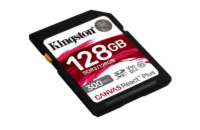 Kingston paměťová karta 128GB Canvas React Plus SDXC UHS-II 300R/260W U3 V90 for Full HD/4K/8K