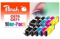 PEACH kompatibilní cartridge Canon CLI-571XL, MultiPack,4x11 ml