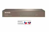 Tenda TEG1008D 8-port Gigabit Switch, 8x 10/100/1000 Mb/s, Fanless-bez ventilátorů, Kov, 9K Jumbo