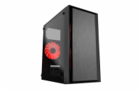 GEMBIRD CCC-FORNAX-960R Gaming design PC case 3x12cm fans red