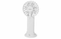 Nedis FNHH1WT ruční ventilátor/ průměr 6 cm/ výkon 0,9 W/ 2 rychlosti/ plast/ bílý