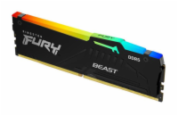 KINGSTON DIMM DDR5 8GB 5200MT/s CL40 FURY Beast Černá RGB