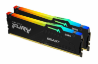 KINGSTON FURY Beast Black RGB 16GB DDR5 5600MT/s / CL40 / DIMM / Kit 2x 8GB