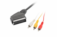 LANBERG CA-EURC-10CC-0018-BK cable Scart-RCA x3 1.8m