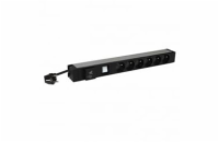 LEGRAND PDU Základní, 1U-19", výstup 6x 230V (CZ/FR), 1-fáze 16A, vstup CZ vidlice - kabel 3m, s přepěťovou ochranou