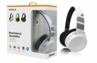 Bluetooth sluchátka ALIGATOR AH02WT, FM, SD karta, bílá