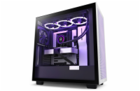 NZXT skříň H7 Flow RGB edition / ATX / 3x 140 mm fan / USB-C / 2x USB / prosklená bočnice / mesh panel / RGB / černá