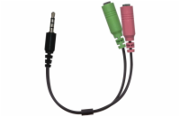 GENIUS audio adaptér 2x female 3,5mm jack na 1x male 3,5" jack