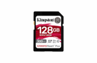Kingston SDHC UHS-II 128 GB SDR2/128GB Kingston SDXC karta 128GB Canvas React Plus SDXC UHS-II 300R/260W U3 V90 for Full HD/4K/8K