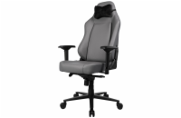 AROZZI herní židle PRIMO Full Premium Leather Anthracite/ 100% přírodní italská kůže/ světle šedá