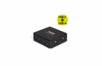 PORT CONNECT Dokovací stanice 8v1 USB-C, USB-A, dual video, HDMI, Ethernet, audio, USB 3.0